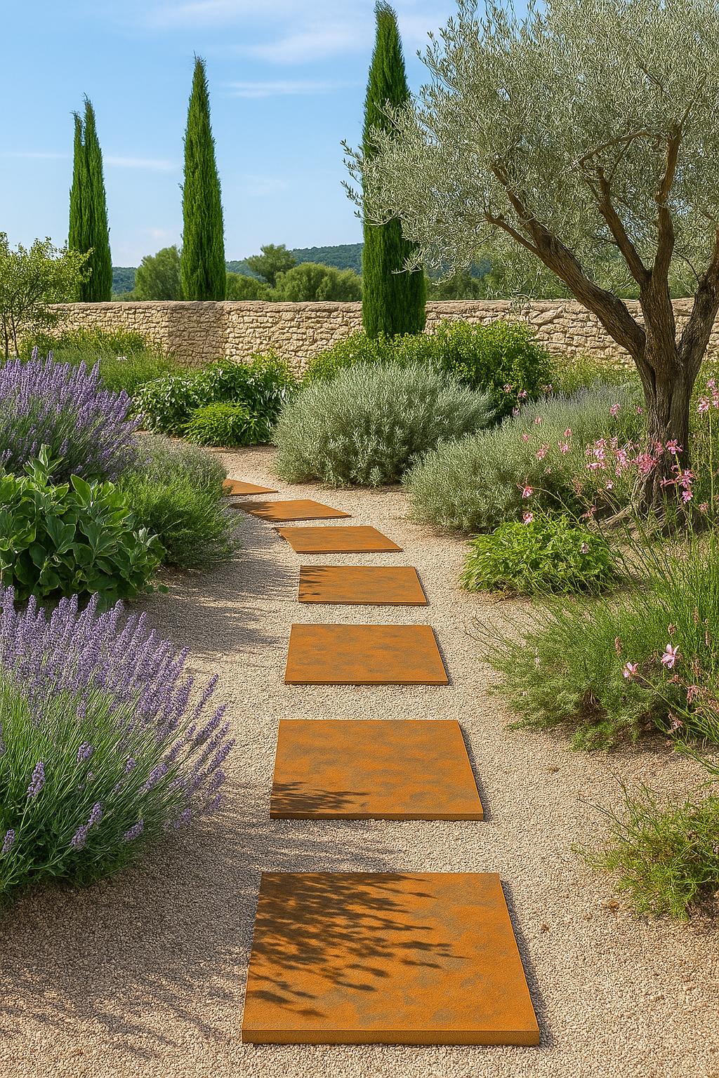 Dalle en ardoise multicolore 100×50×3 cm